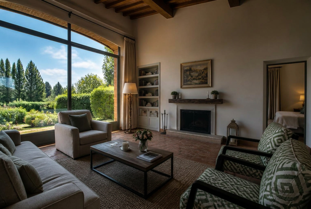 Scatto più scuro della stessa stanza